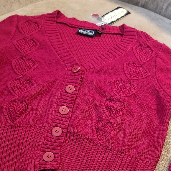 Voodoo Vixen Heart Knit Cardigan - Picture 4 of 16